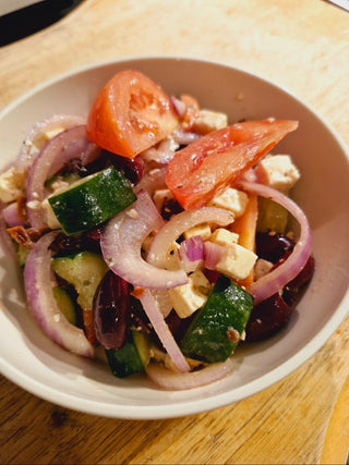 Greek Salad with Quandong Balsamic Vinaigrette