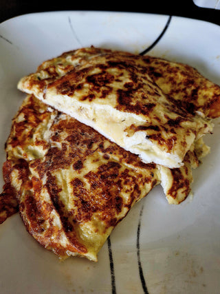 Omelette with Desert Raisin Salt